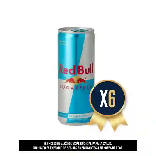 Bebida Energizante Red Bull Light 250 Ml Combo X 6