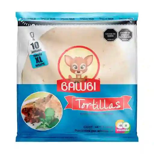Tortillas Harina de Trigo Balubi Xl 10 Und