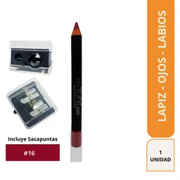 Party Kit Lápiz Dual Labios y Ojos Quenn + Sacapuntas 16