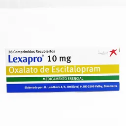 Lexapro Antidepresivo (10 mg) Comprimidos Recubiertos