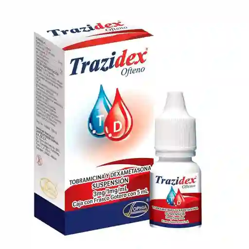 Trazidex Ofteno Suspensión Oftálmica (3 mg/1 mg) 5 mL