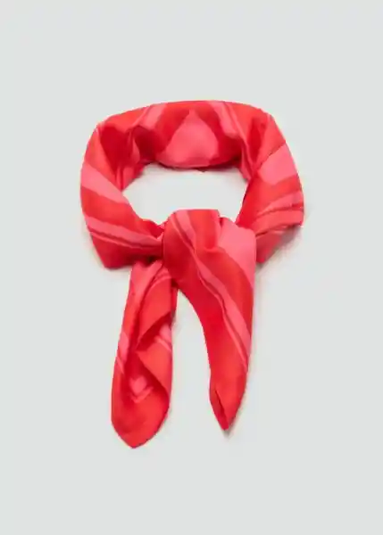 Pañuelo Jin Rojo Talla 99 Mujer Mango