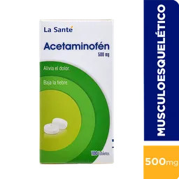 Acetaminofen La Santé 500 Mg Tabletas