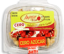 Manjar Diet Corazones Hojaldrados En Caja