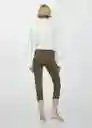 Leggings Lora Khaki Talla XS Mujer Mango