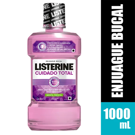 Listerine Enjuague Bucal Cuidado Total Menta Fresca