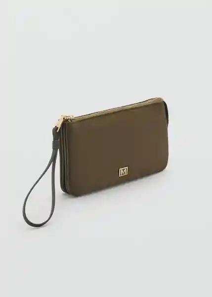 Monedero G Nil Khaki Talla 99 Mujer Mango