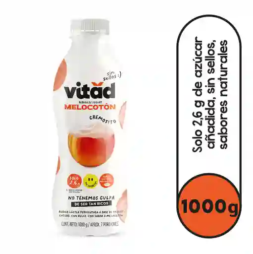 Vitad Bebida Láctea Base Yogurt Melocoton Cremoso