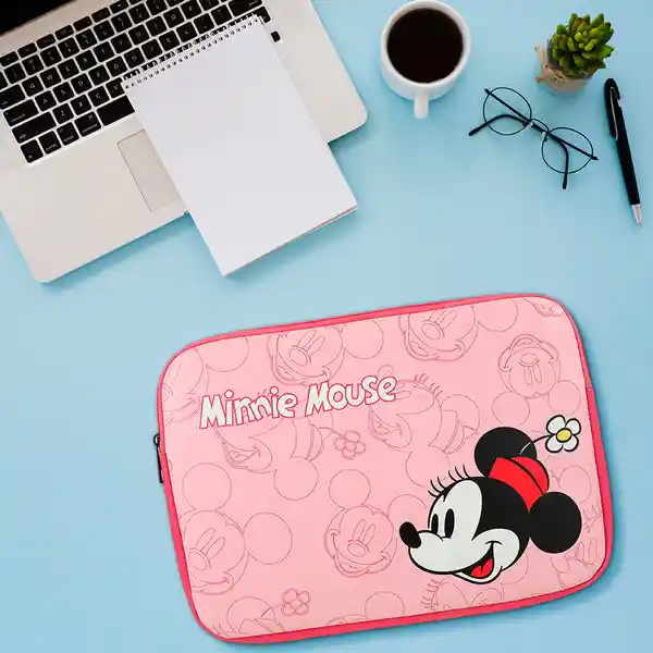 Funda Para Laptop Mickey Mouse Disney Minnie Rosa Miniso