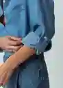 Camisa Aurora Mujer Azul Indigo Talla S Naf Naf