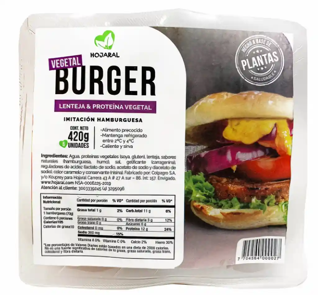 Hojaral Vegetal Burger