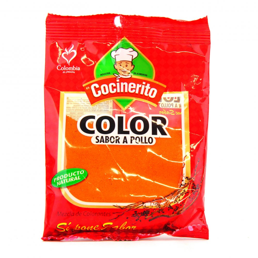 El Cocinerito Condimento Color Sabor a Pollo 100 g
