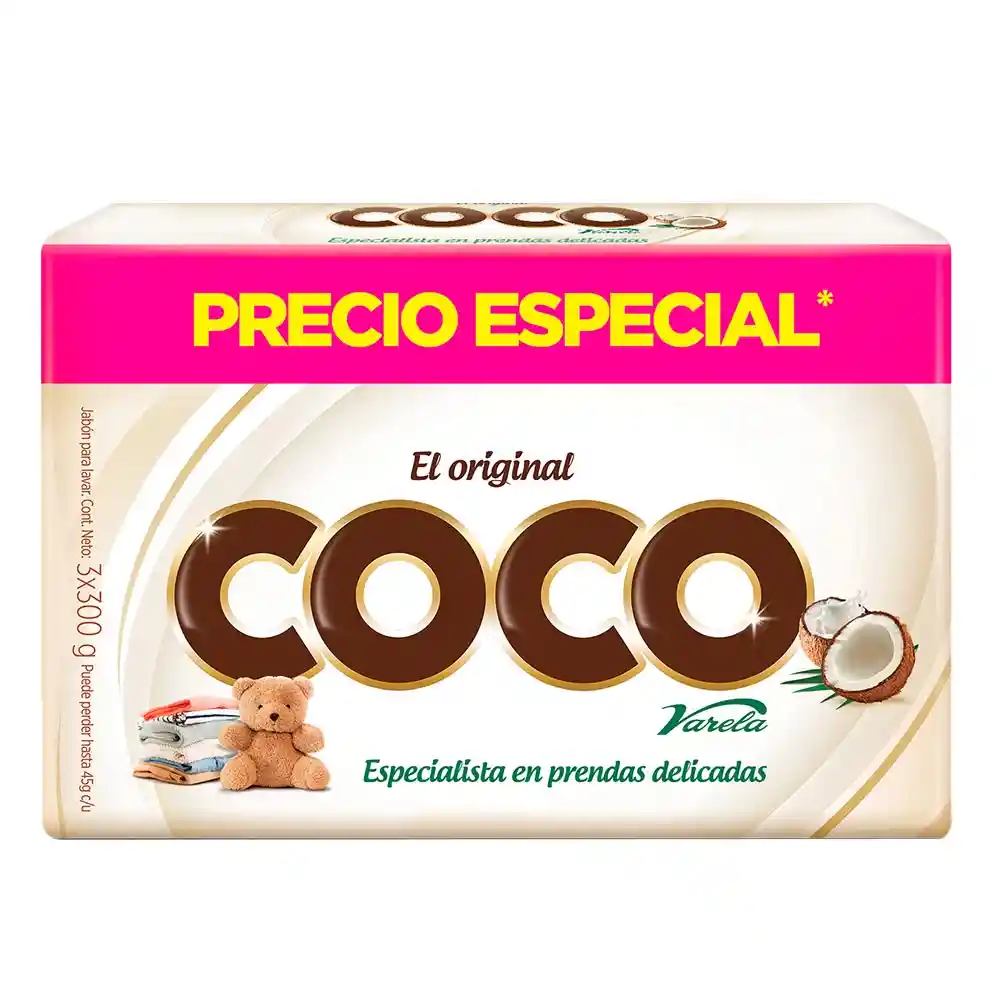 Coco Jabon para Lavar en Barra Aroma a Coco