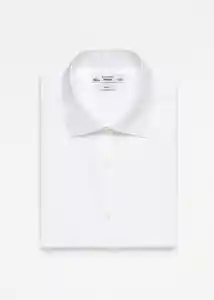 Camisa Emérito Blanco Talla M Hombre Mango