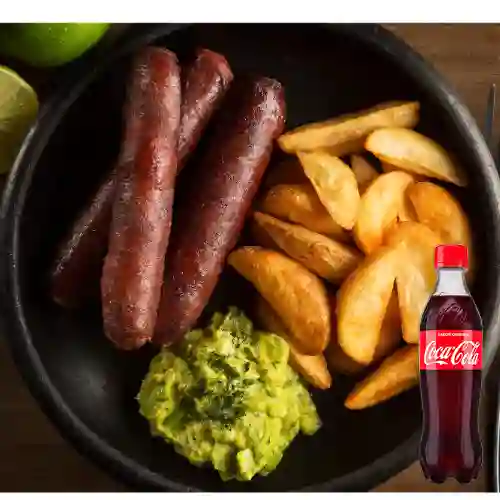 Combo Chorizos Ahumados +Cocacola Orig 400ml