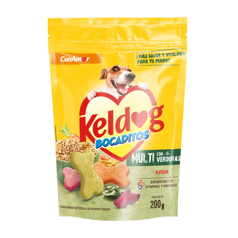 Bocaditos Keldog Multi Con Verduras x 200 g