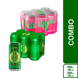 Combo Redd's Cerveza Citrus + Redds Rosé Cerveza 6 x 269 mL