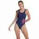 Vestido de Baño Deep u Back Dot Logo Talla 38 Speedo