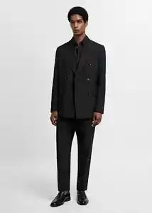 Blazer Americana Boston Negro Talla 48 Hombre Mango