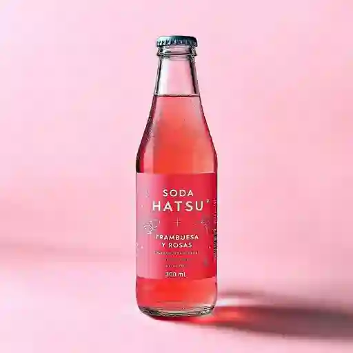 Soda Hatsu Frambuesa y Rosas 300n ml