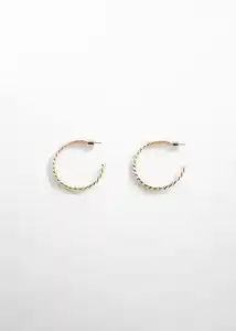 Pendientes Dante Oro Talla 99 Mujer Mango