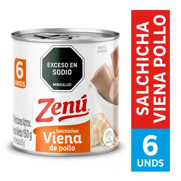 Zenú Salchichas Viena de Pollo