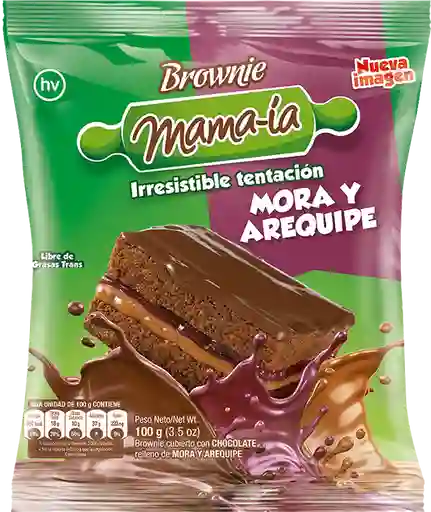 Mama-Ía Brownie Mora y Arequipe