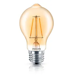 Philips Bombillo Led Vintage A19 4.5W Luz Cálida E27