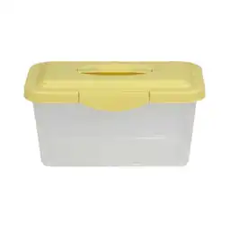 Krea Caja Organizadora Transparente Tapa Color Oliva 6 L