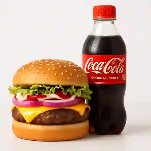 Hamburguesa Personal Rapitunes +Cocacola Org 400ml