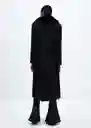 Abrigo Dolce Negro Talla XL Mujer Mango