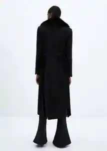 Abrigo Dolce Negro Talla XL Mujer Mango