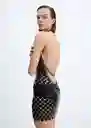 Vestido Miley2 Negro Talla M Mujer Mango