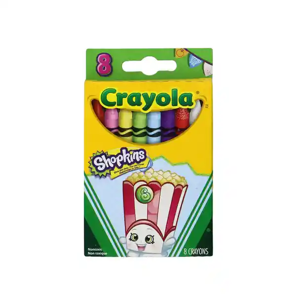 Crayones Poppy Shopkins X8