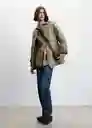 Anorak Onion Khaki Talla 18 Mujer Mango