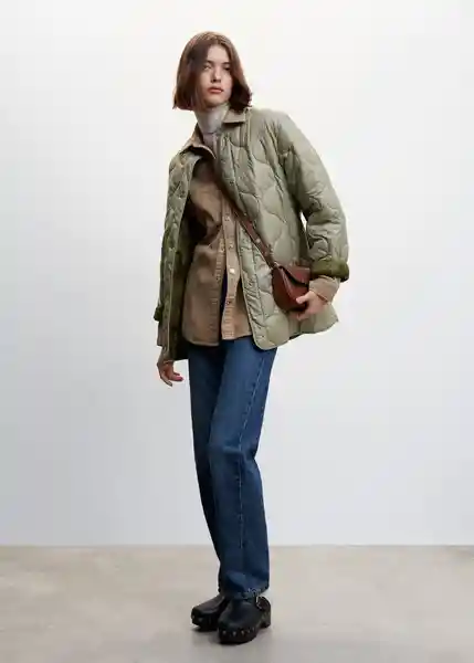 Anorak Onion Khaki Talla 18 Mujer Mango