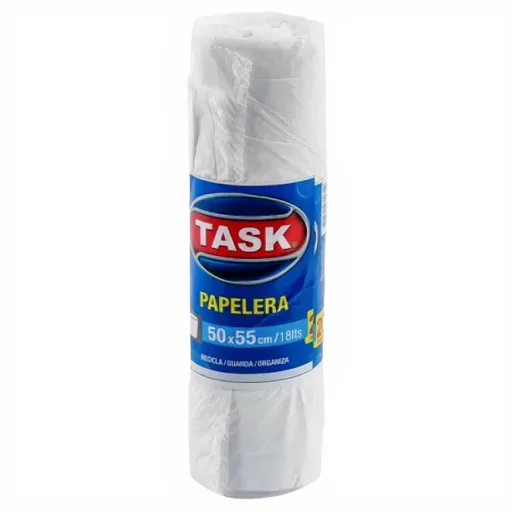 Task Bolsas Blancas para Basura Tamaño Papelera