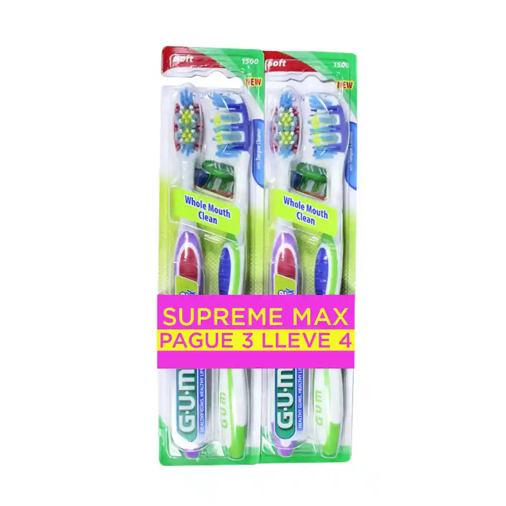 Gum Cepillo Dental Max Suave Adulto