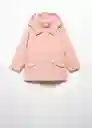 Abrigo Parka Gaba5 Rosa Talla 07 Niña Mango