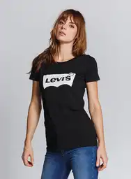 Levi's Camiseta Para Mujer Negro Talla S