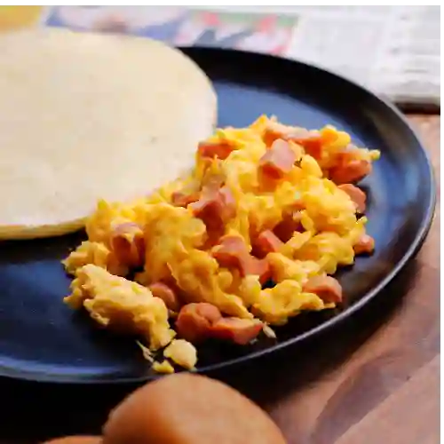 Arepa con Huevos Rancheros