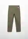 Pantalón Franky Khaki Talla 07 Niños Mango