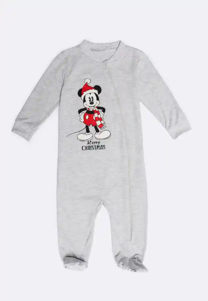 Pijama Enteriza 0/3 Meses-gris