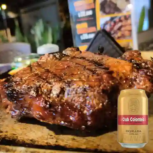Combo Lomo Angus + Club col. Dorada Lta 330ml