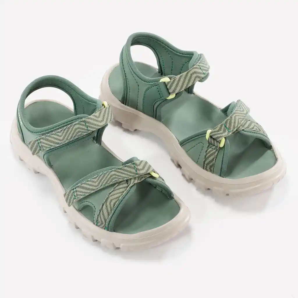 Sandalias de Senderismo Para Niños Quechua Mh100 Tw Verde