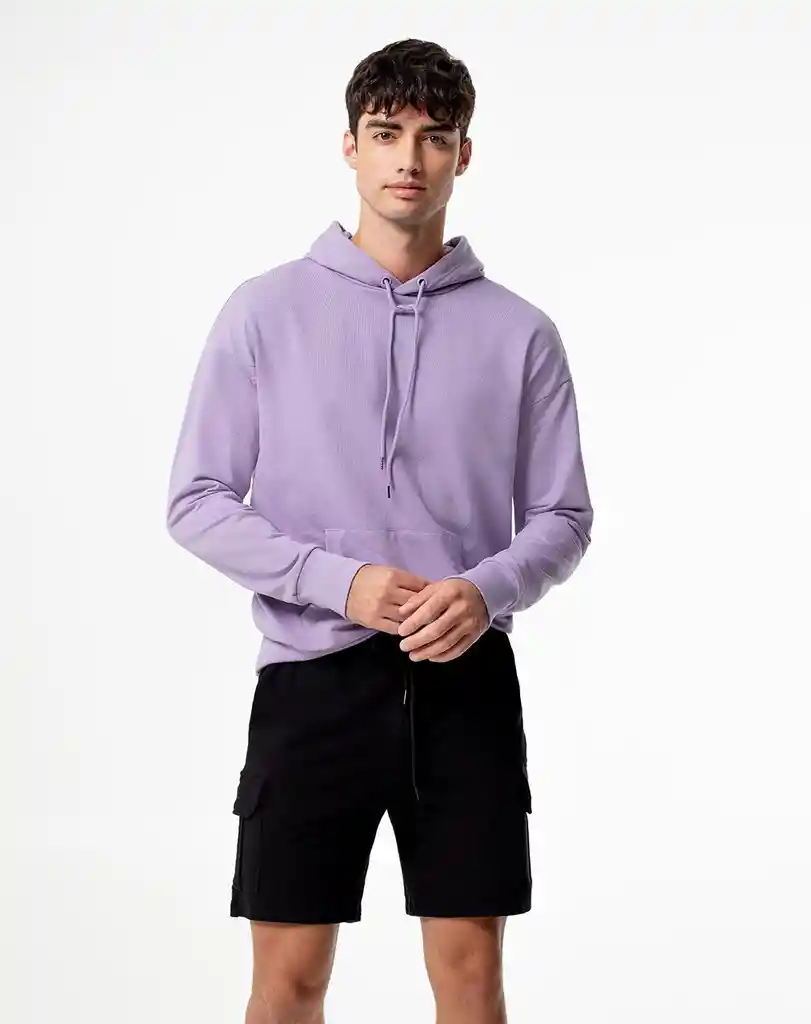 Bermuda Tipo Cargo Con Bolsillos en Algodón Masculino Pali Gef