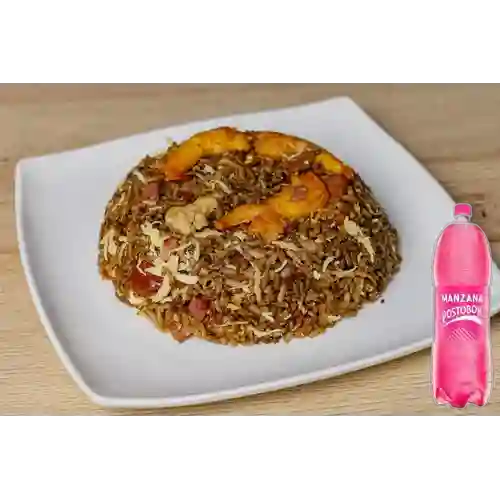 Combo Arroz Chino + Manzana Postobon 2,5l