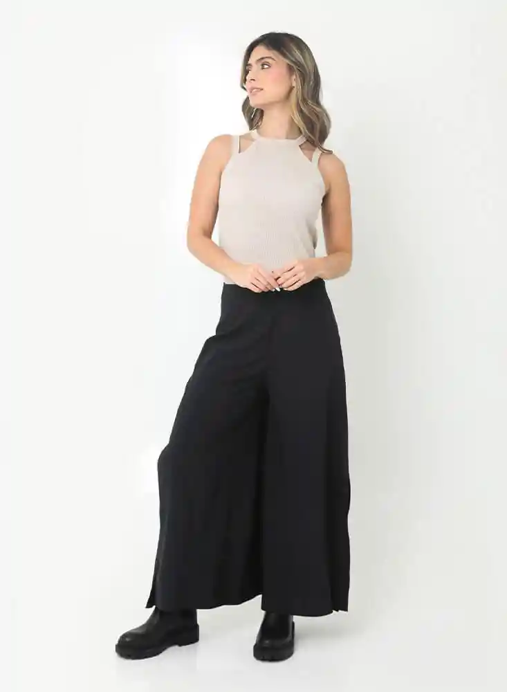 Pantalon Largo M-negro