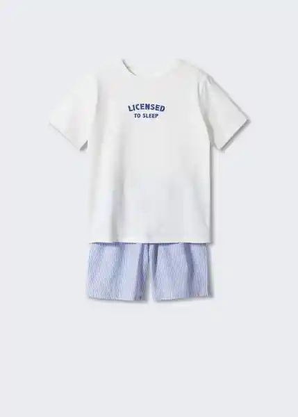 Pijama Sam Offwhite Talla 14 Niños Mango