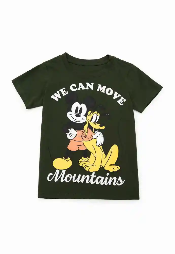 Camiseta Manga Corta 4t-verde Osc